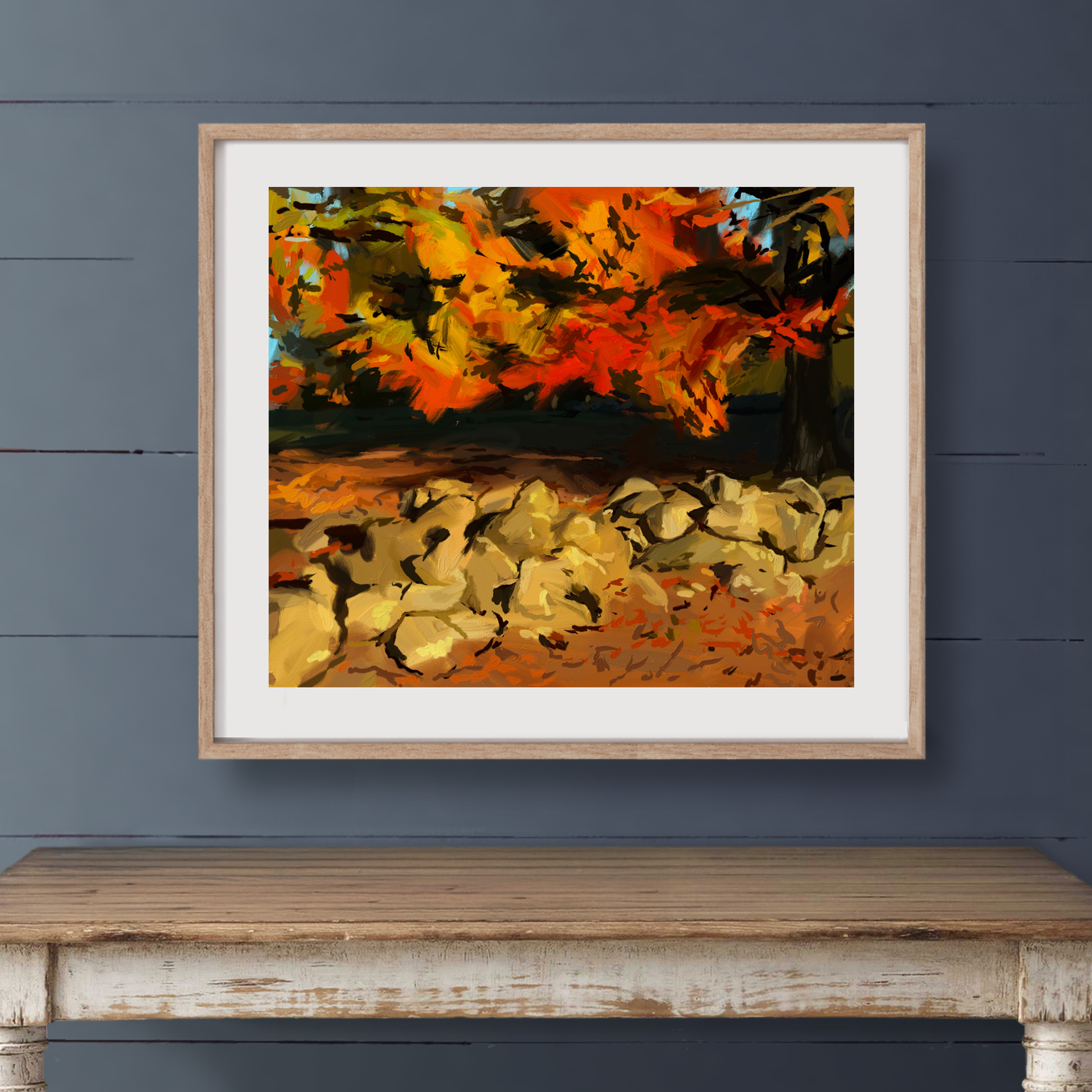 Between Stones & Leaves Print