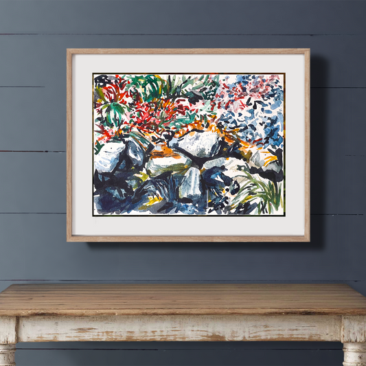 Watercolor Garden Print