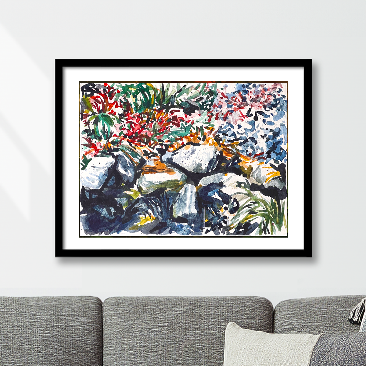 Watercolor Garden Print