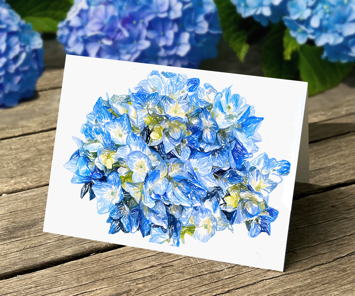 Blue and Yellow Note Cards