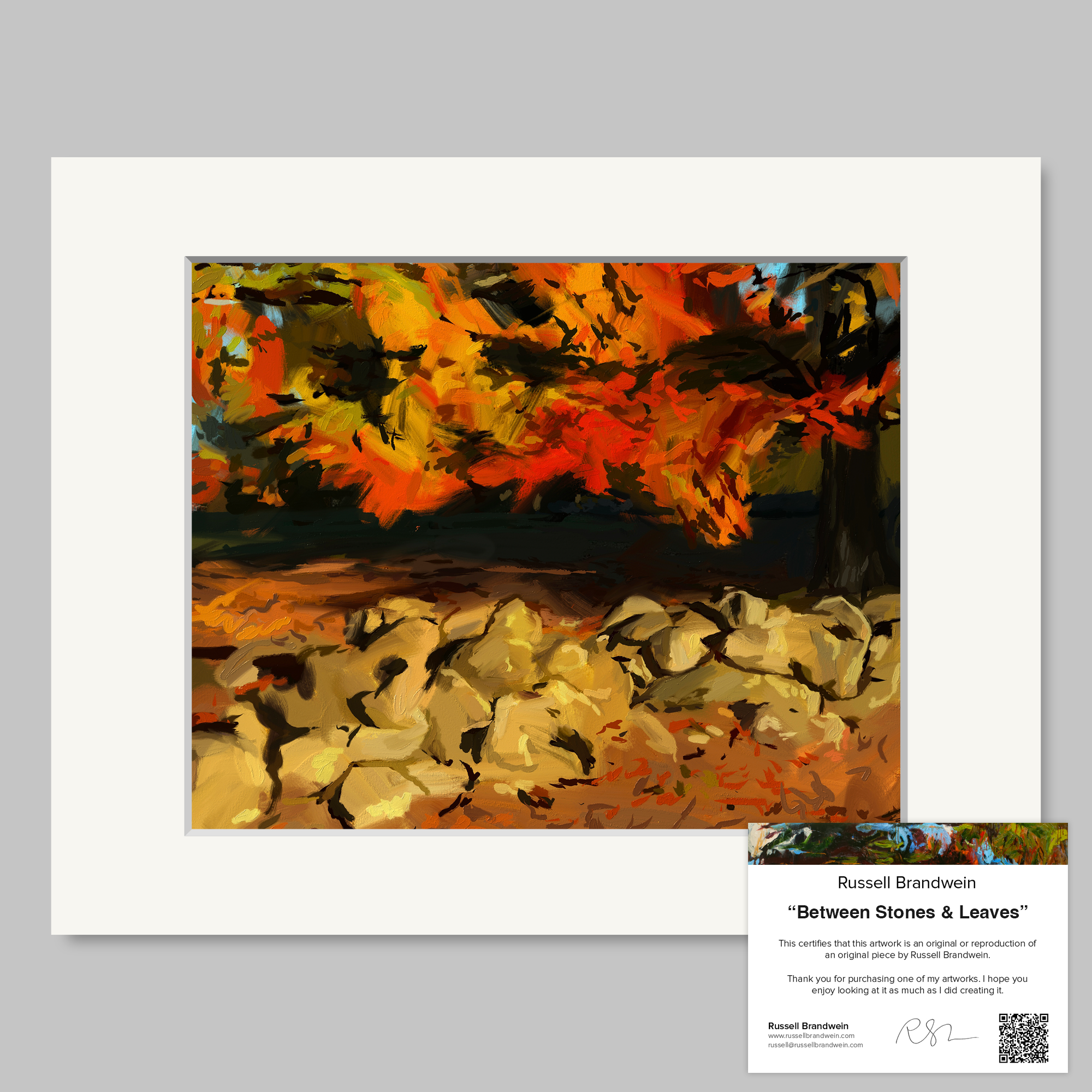 Between Stones & Leaves Print