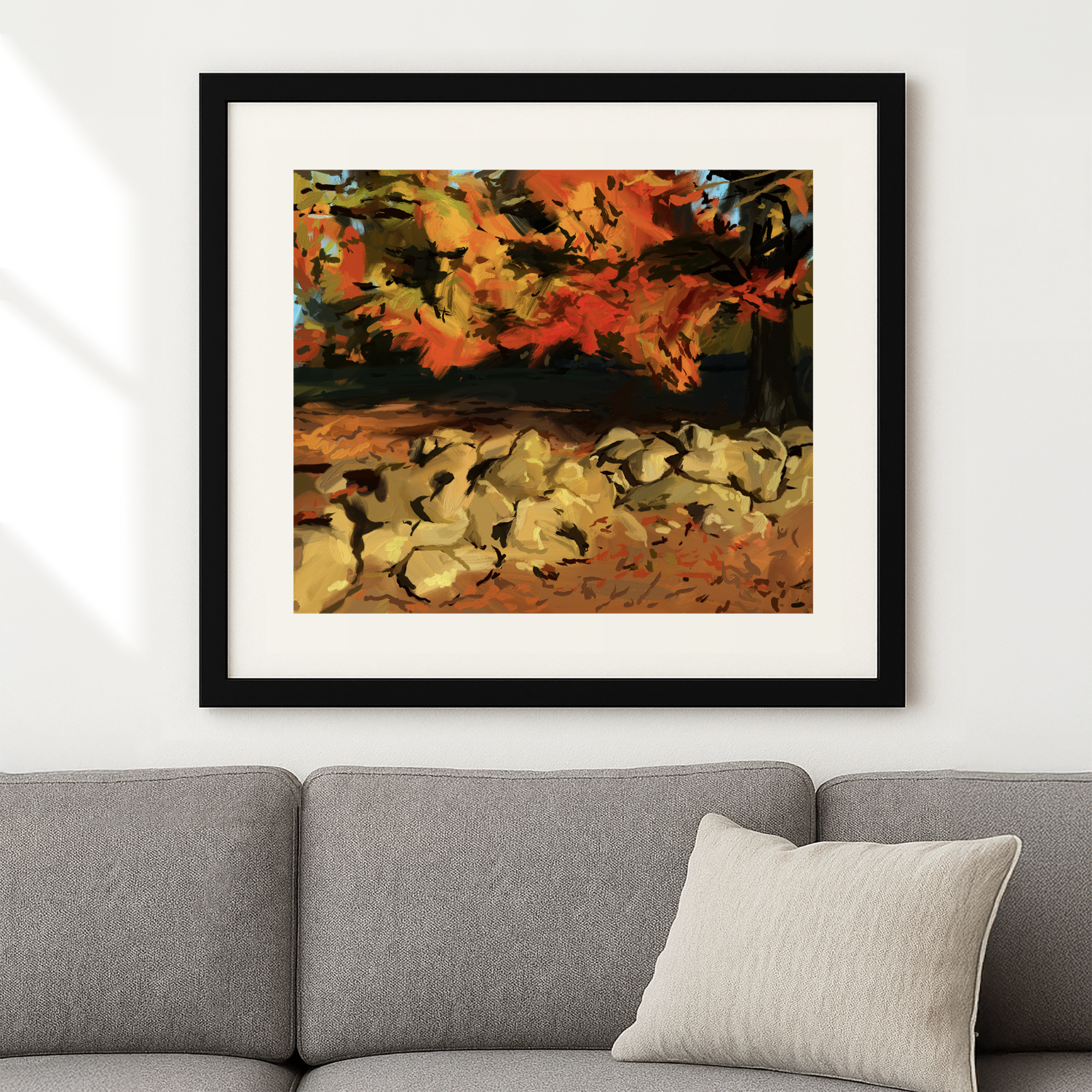 Between Stones & Leaves Print
