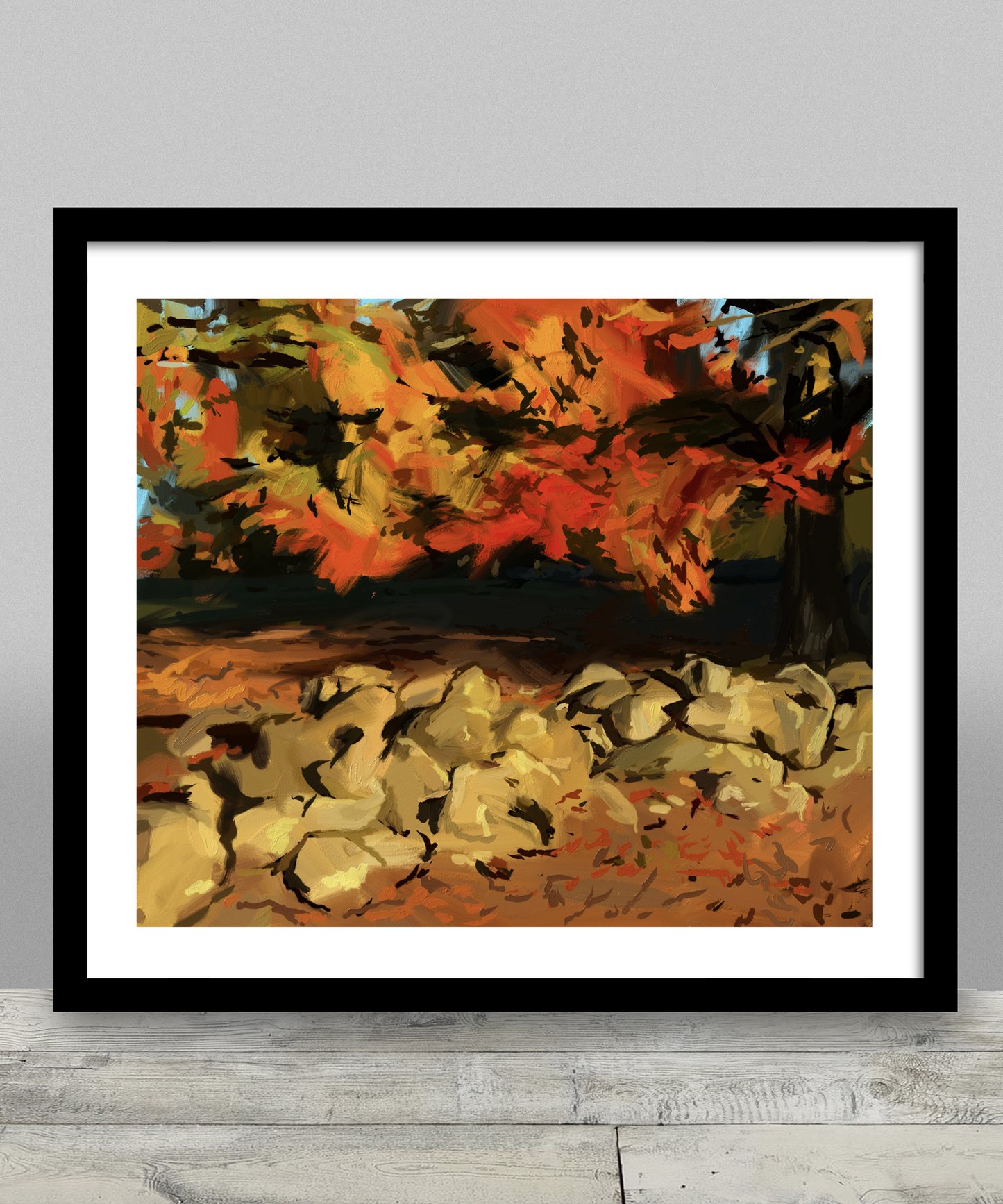 Between Stones & Leaves Print