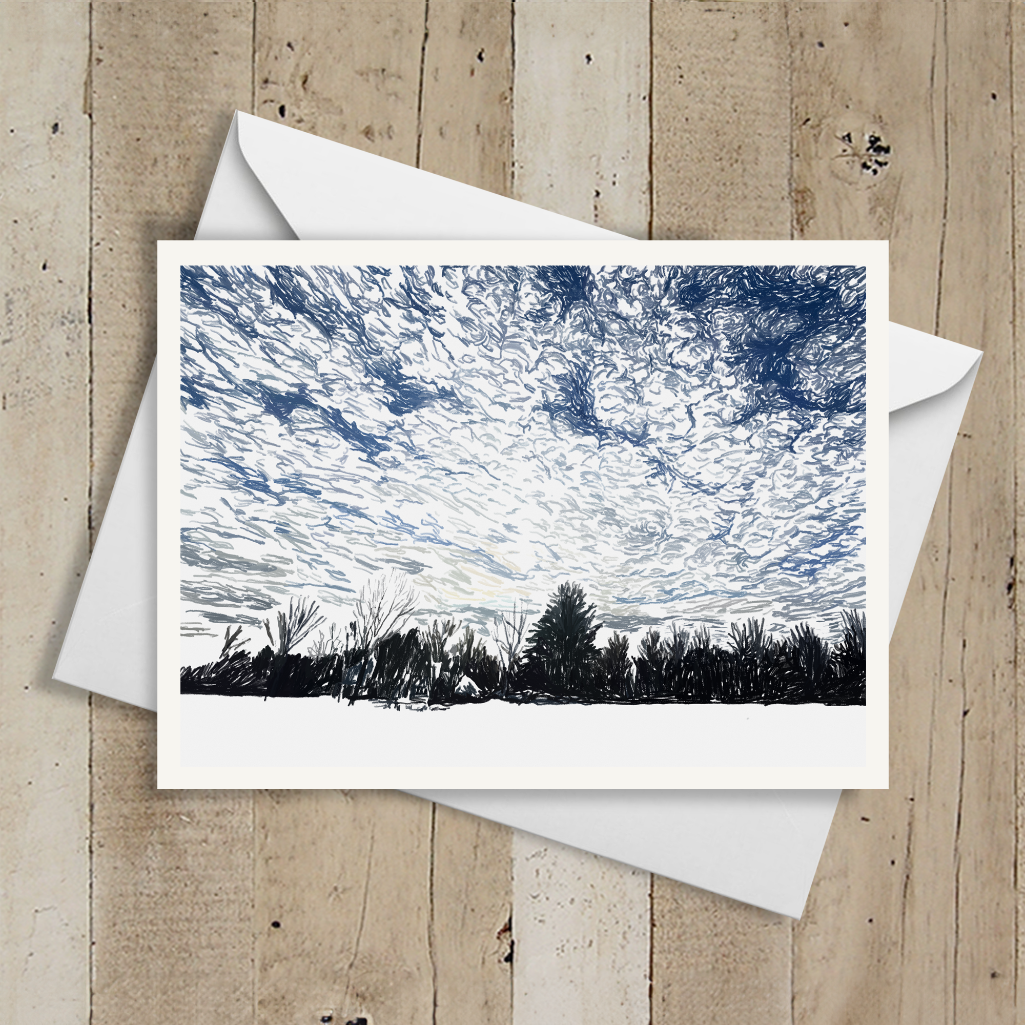 Big Sky Cold Field Note Cards