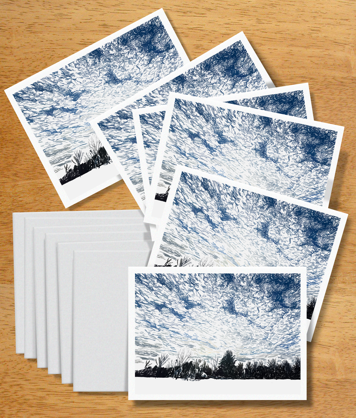 Big Sky Cold Field Note Cards