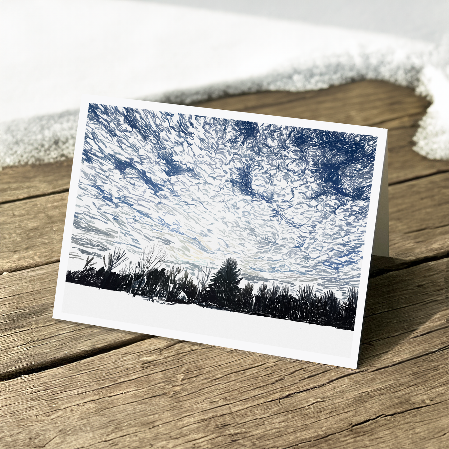 Big Sky Cold Field Note Cards