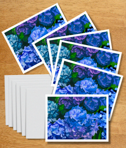 Blue Hydrangeas Note Cards