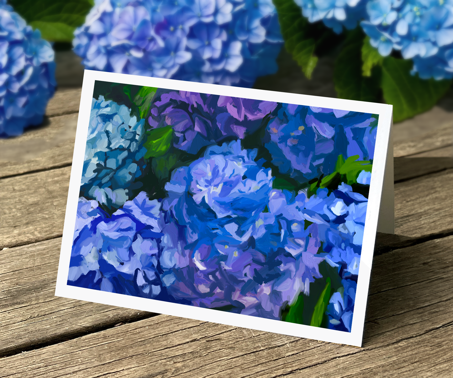 Blue Hydrangeas Note Cards