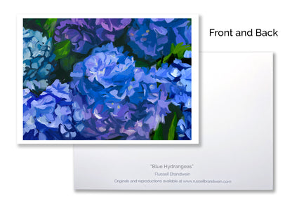 Blue Hydrangeas Note Cards