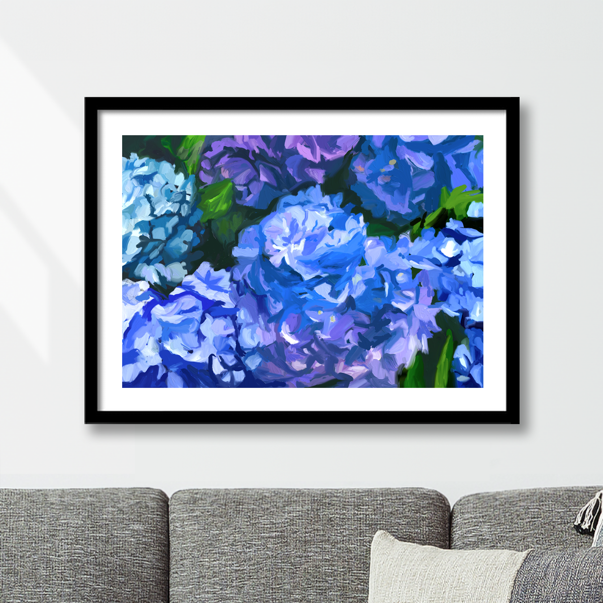 Blue Hydrangeas Print