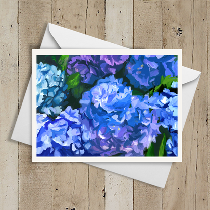 Blue Hydrangeas Note Cards