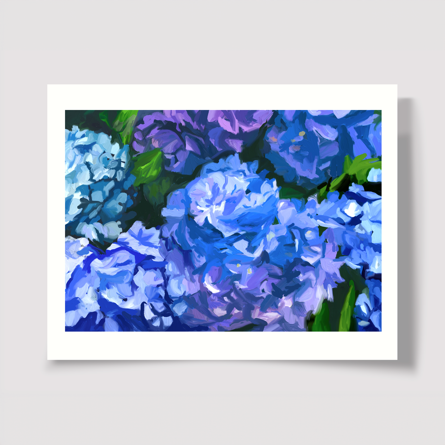 Blue Hydrangeas Print