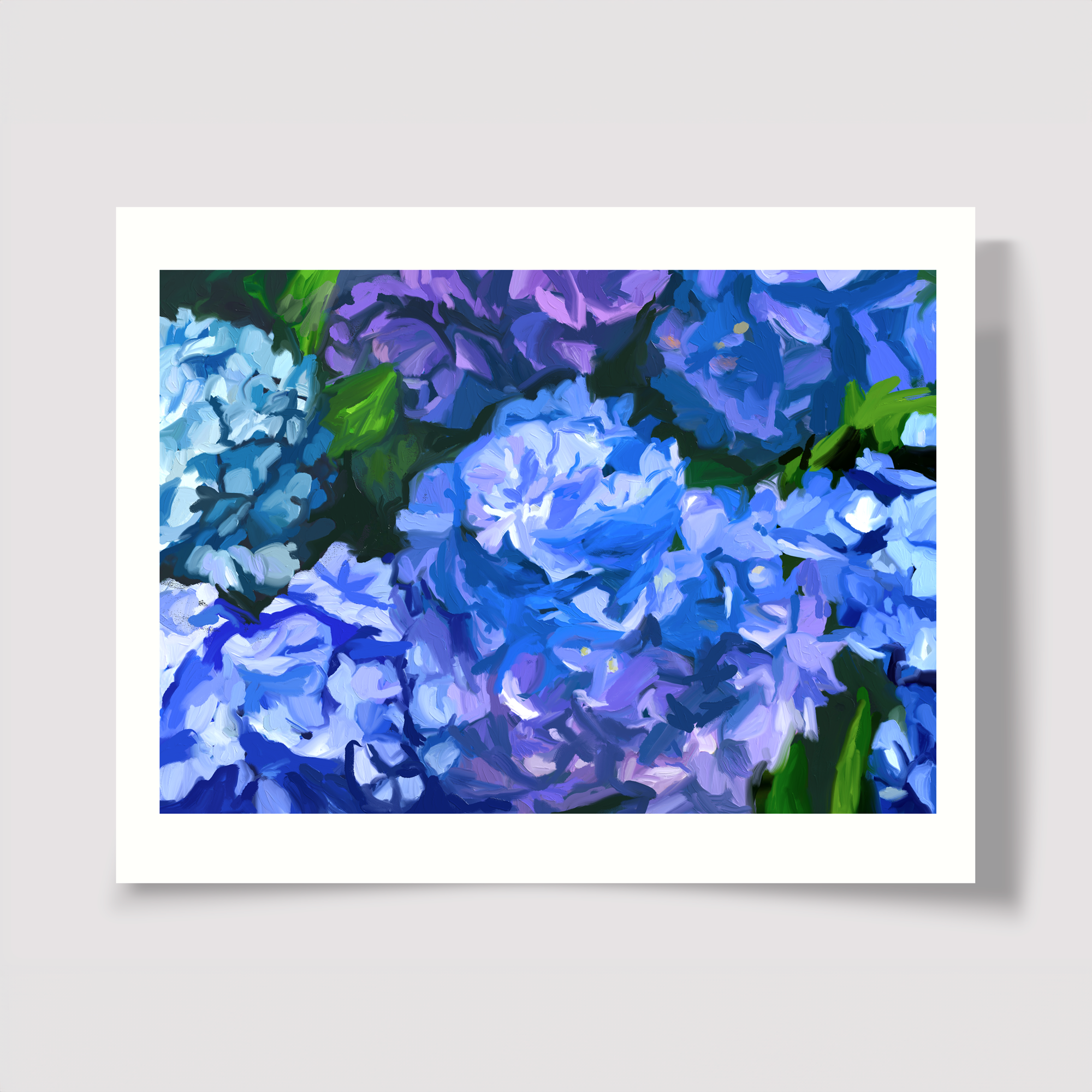 Blue Hydrangeas Print