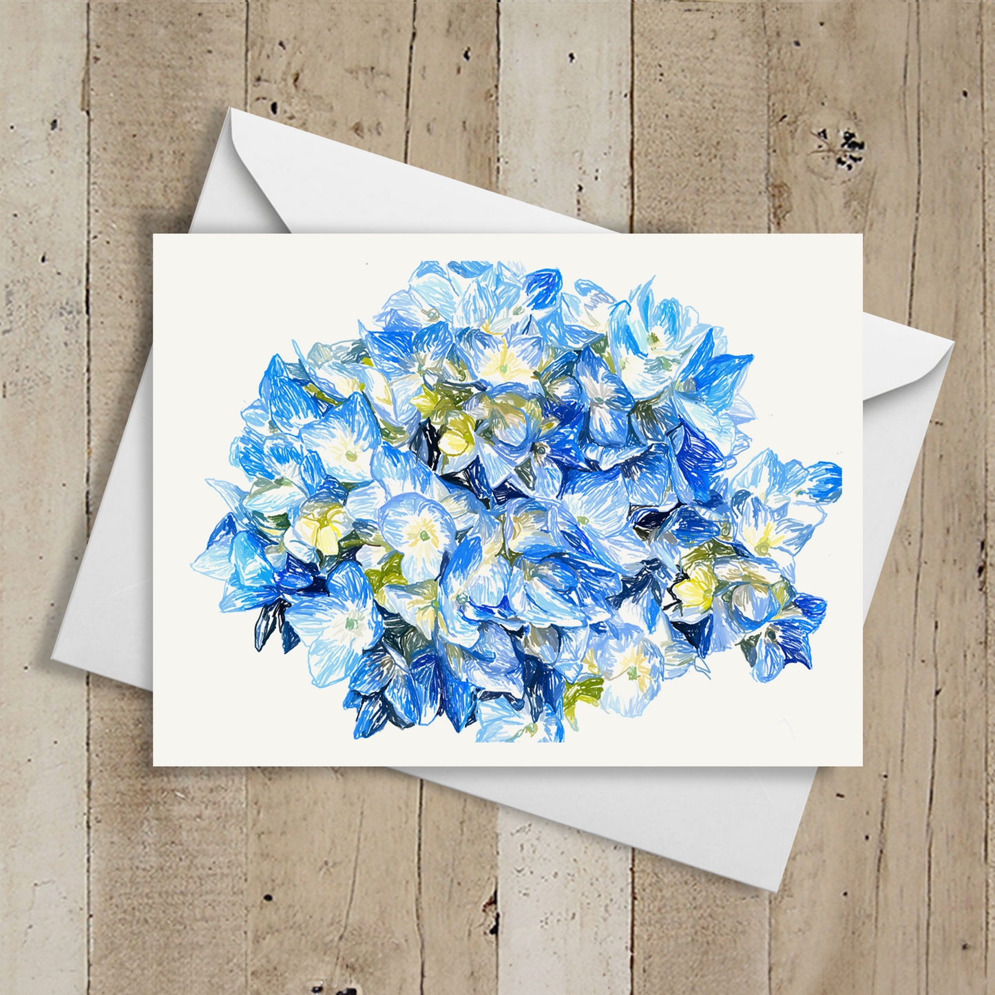 Blue and Yellow Note Cards