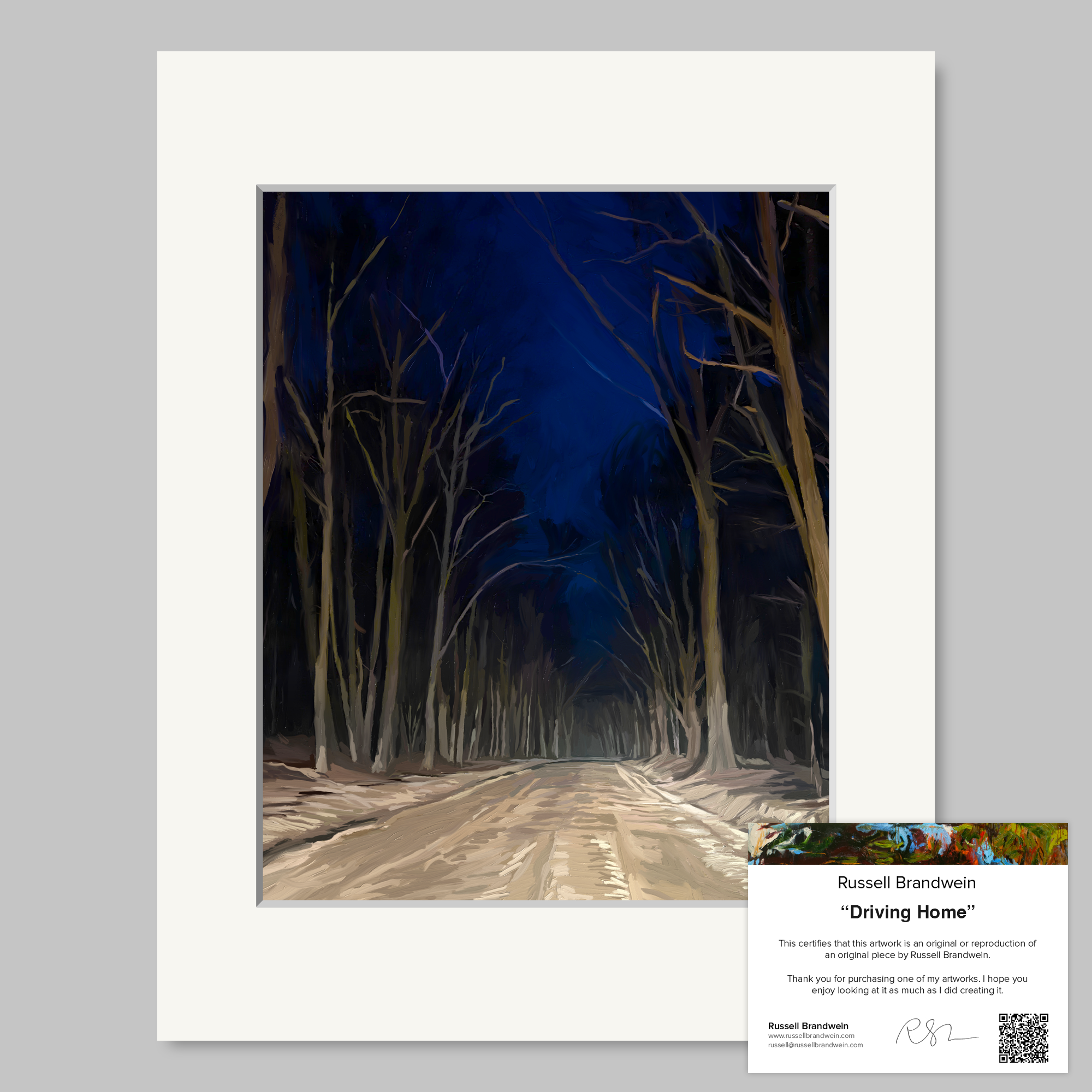 Driving Home Print