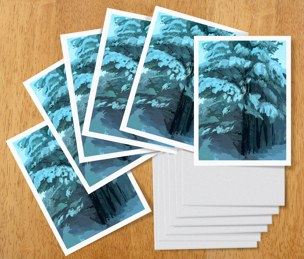 Heavy Pines Note Cards
