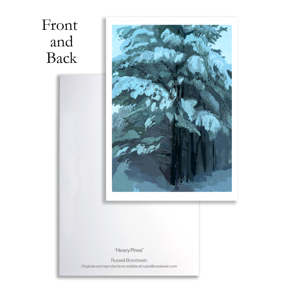 Heavy Pines Note Cards
