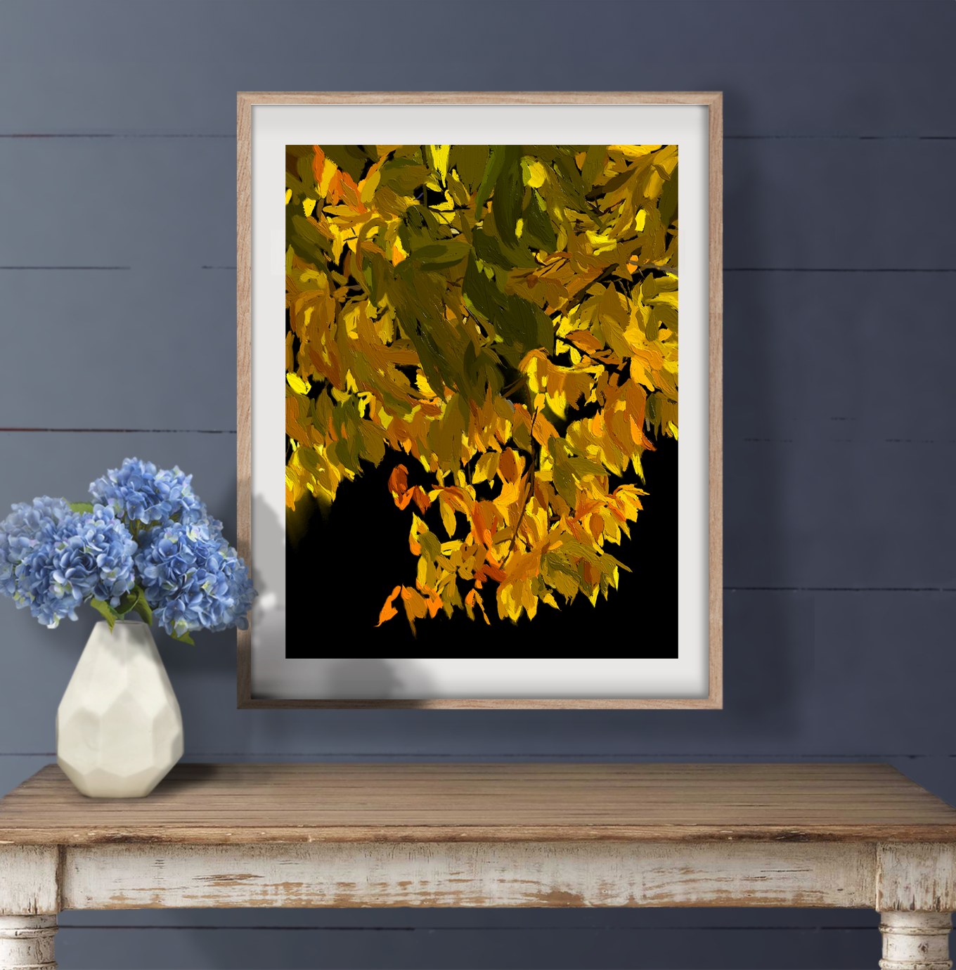 Illuminated Beech Print