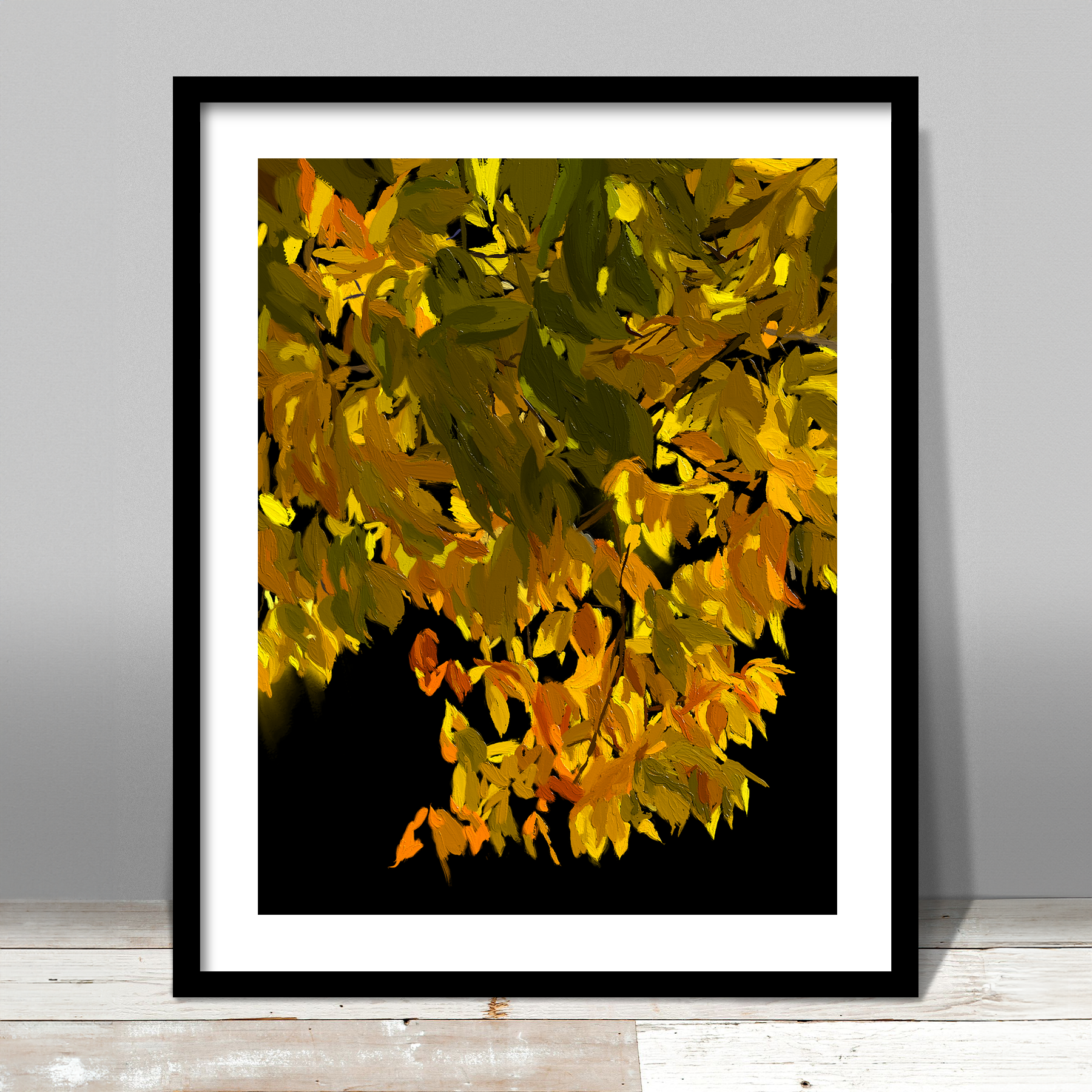 Illuminated Beech Print