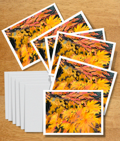 Japanese Maples in the Wind Note Cards