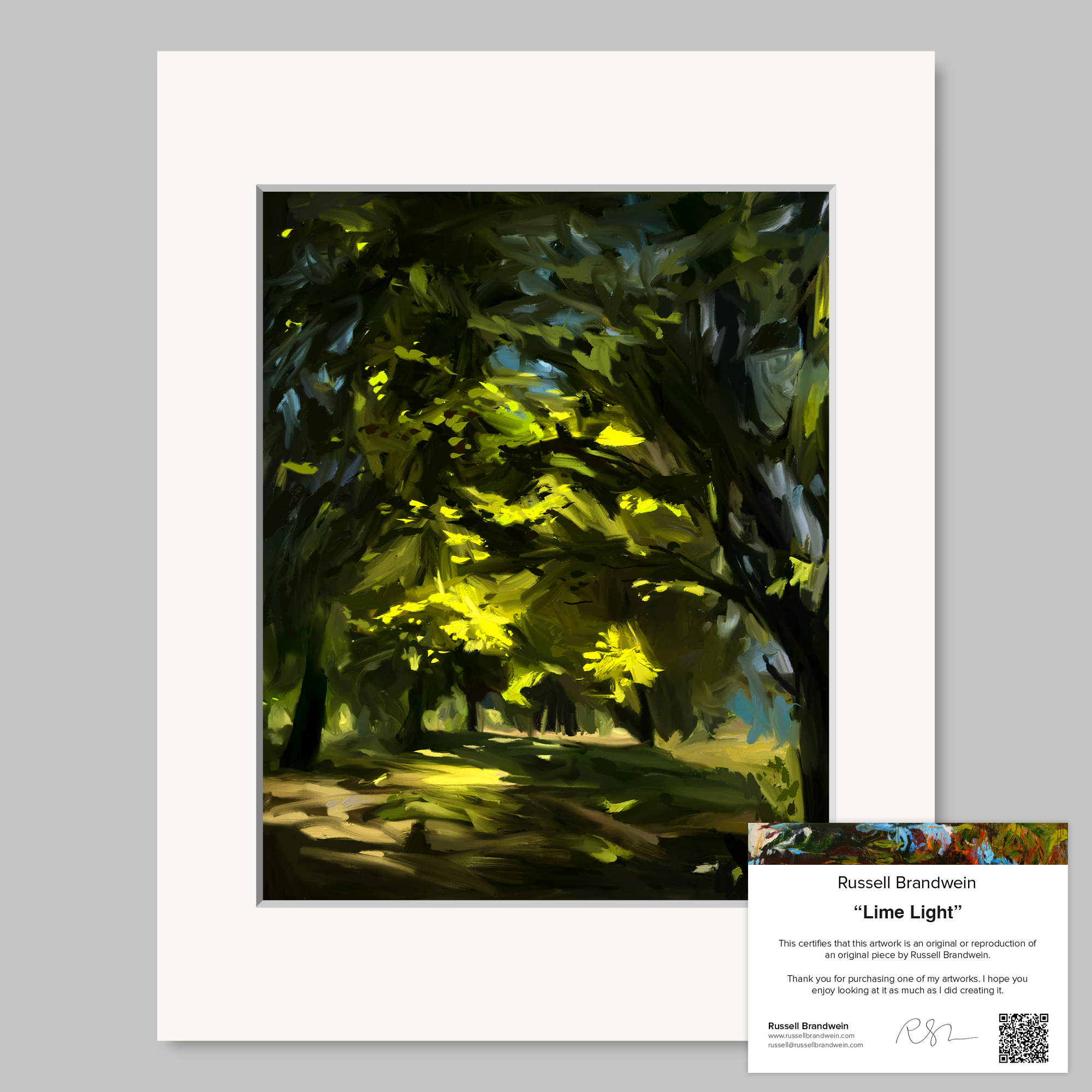 Lime Light Print