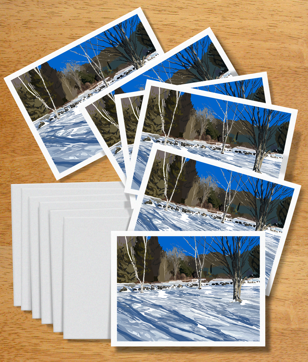 Long Shadows Note Cards