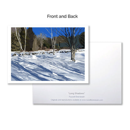 Long Shadows Note Cards