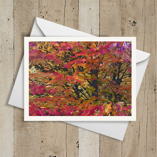 Memory of Leaves Note Cards