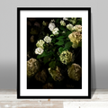 Night Hydrangeas Print