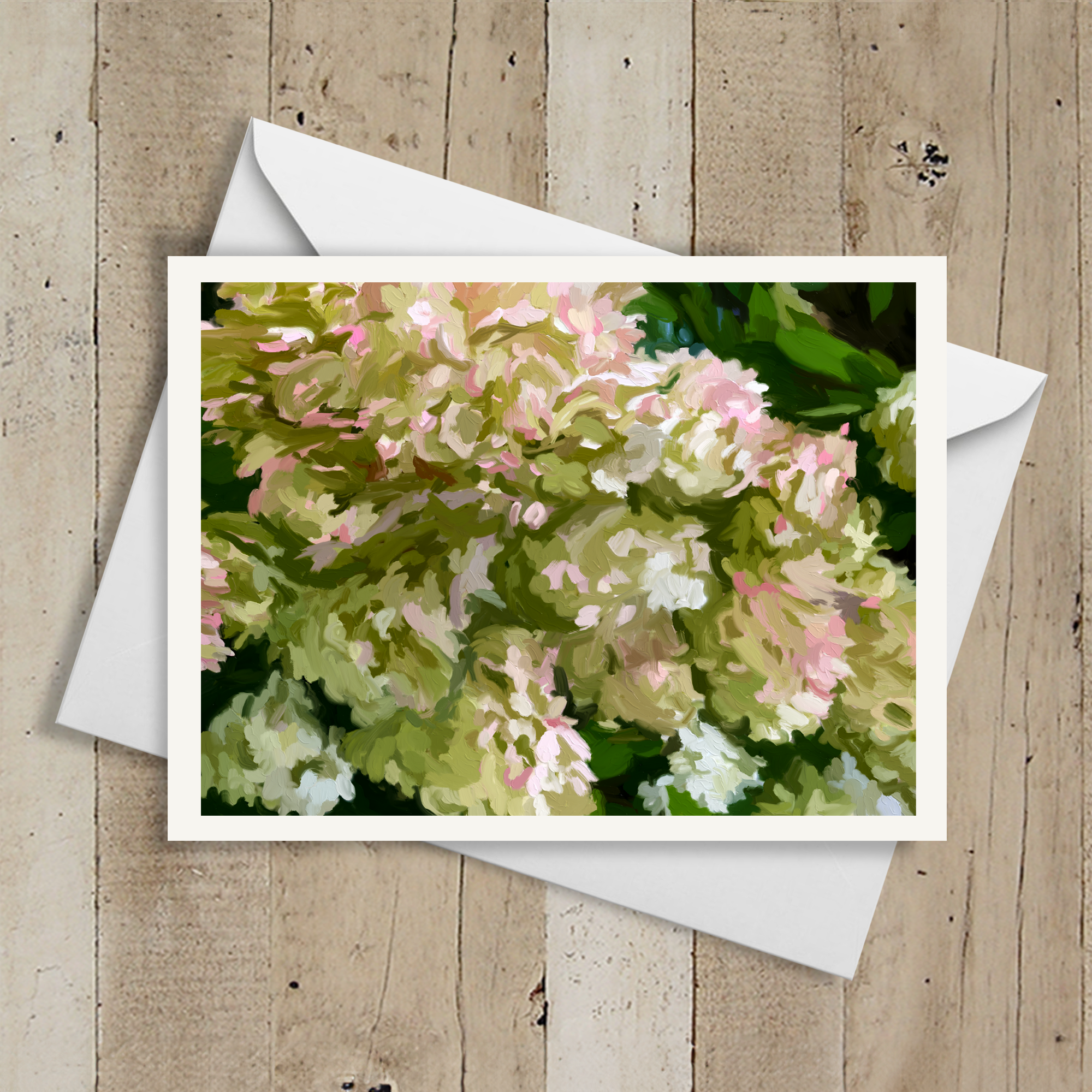 Olive and Pink Note Cards