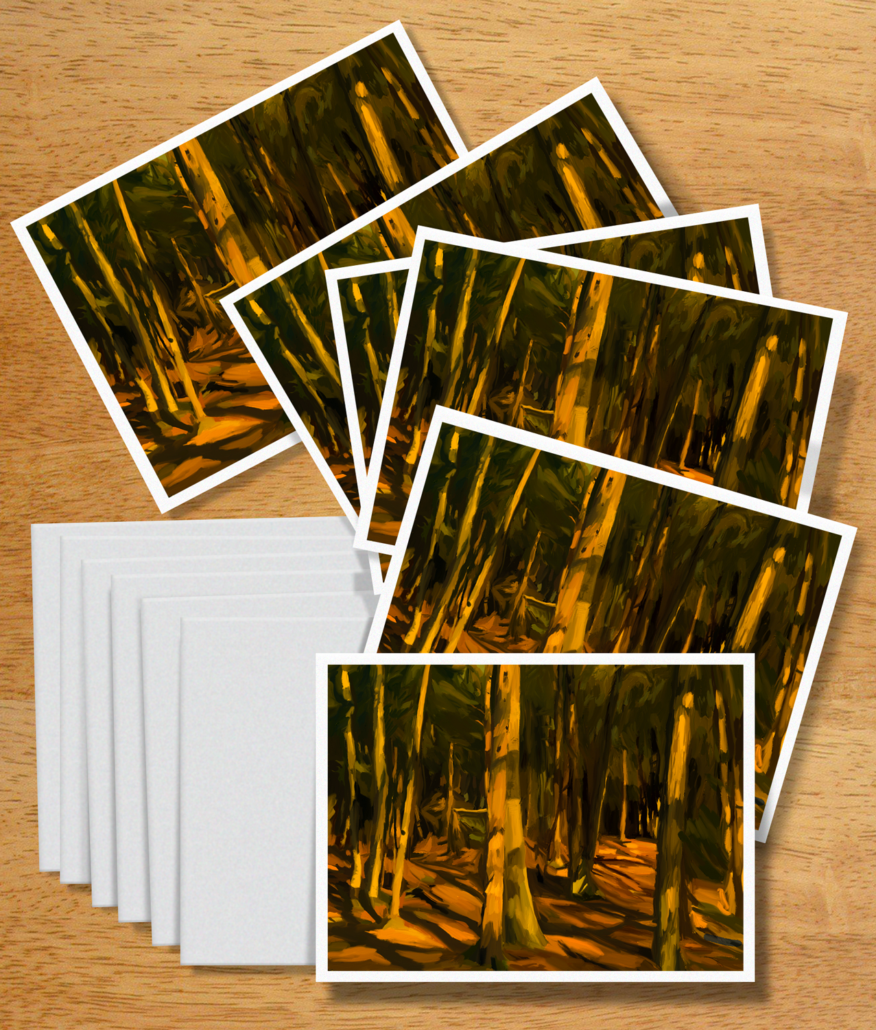 Pine Needles Note Cards