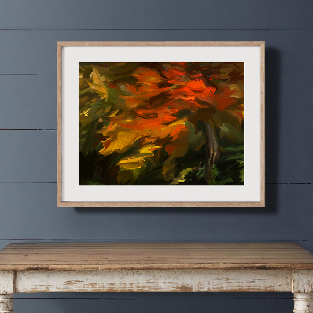 Red Wind Print
