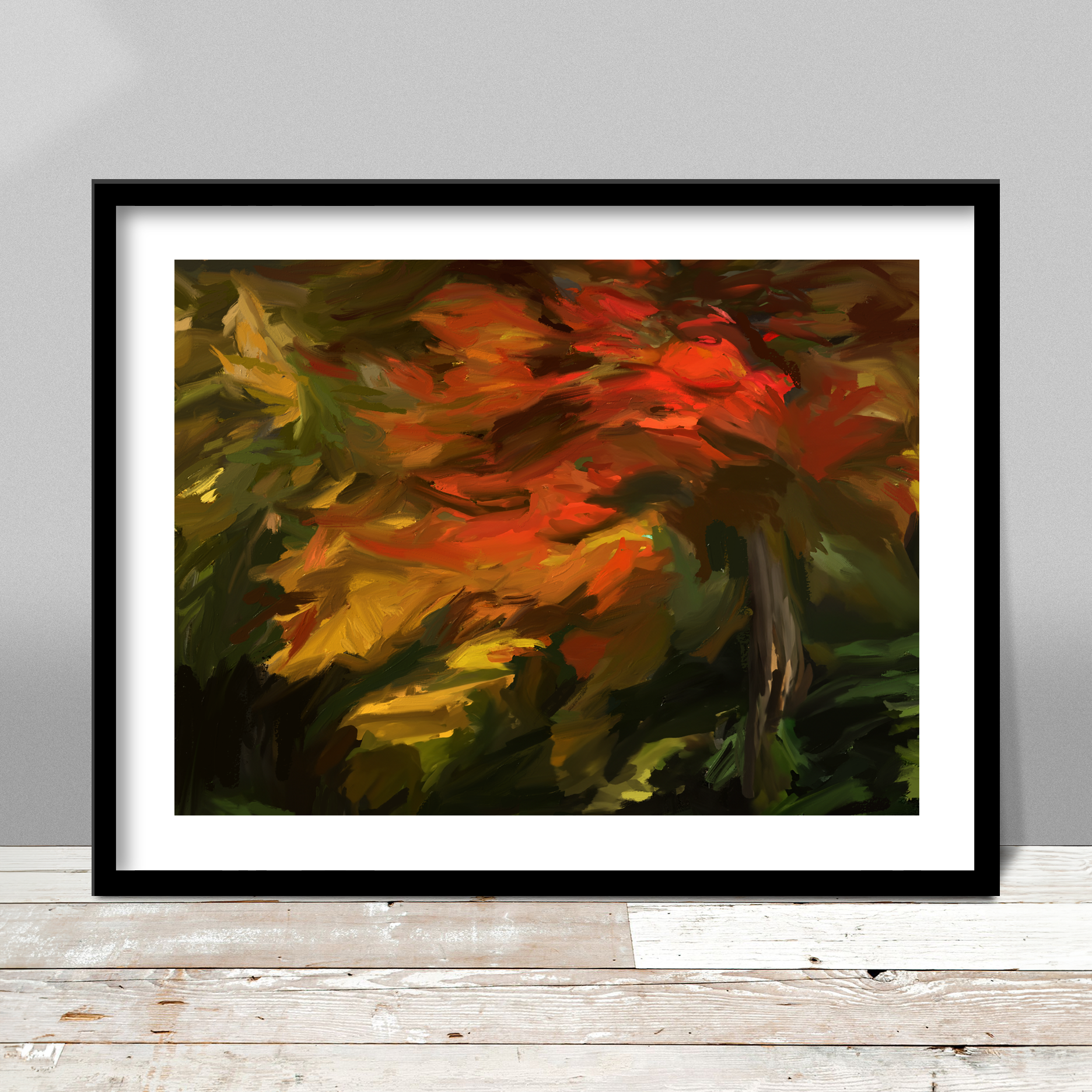 Red Wind Print