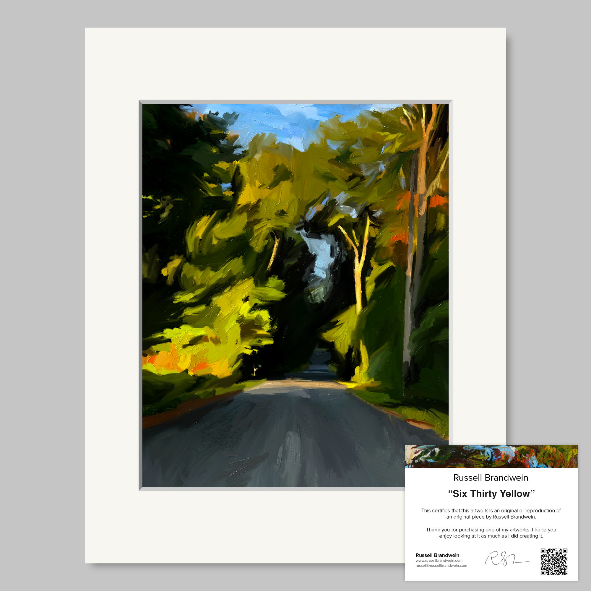 Six Thirty Yellow Print
