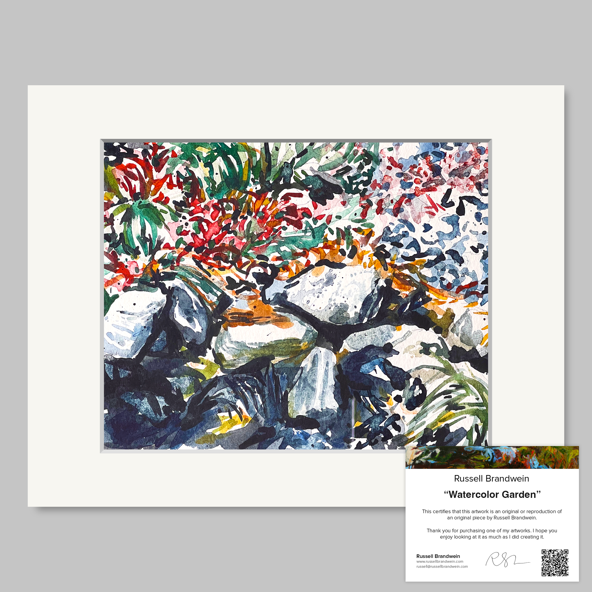 Watercolor Garden Print