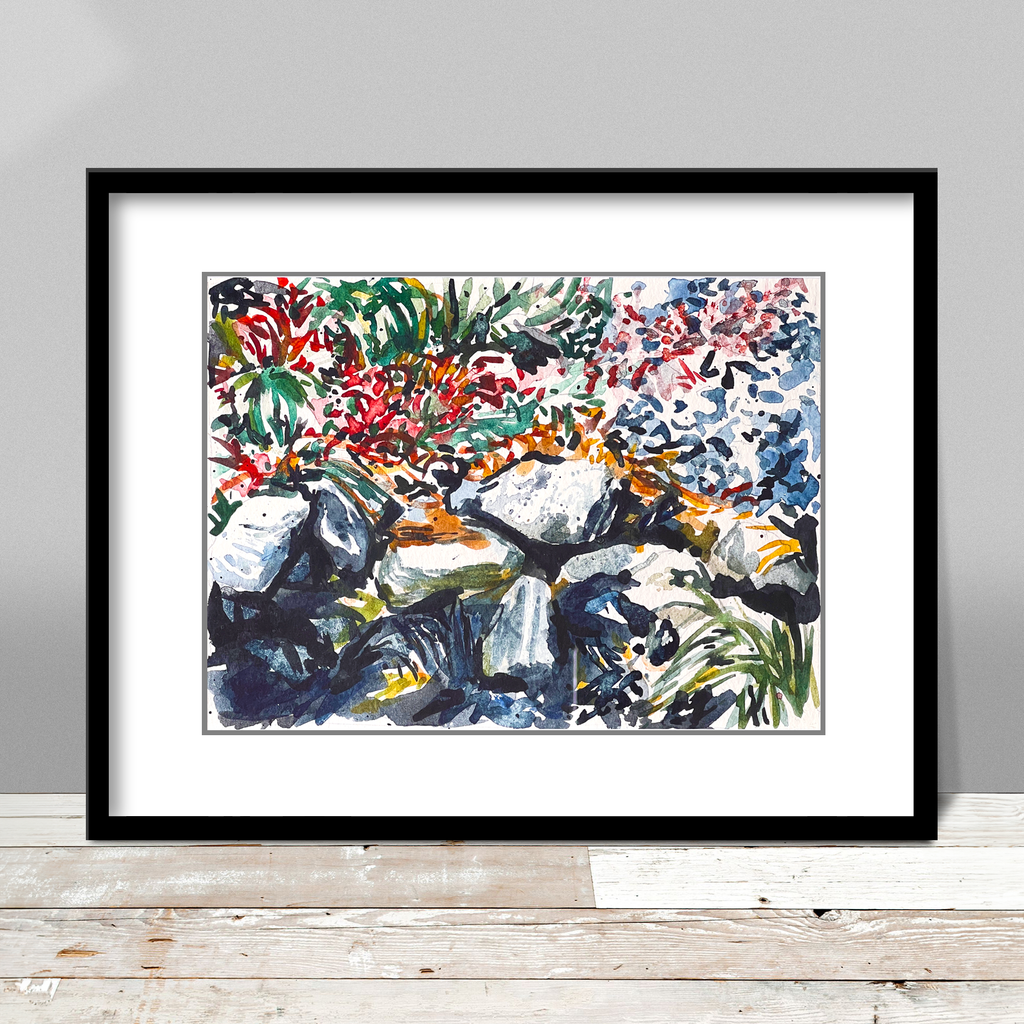 Watercolor Garden Print