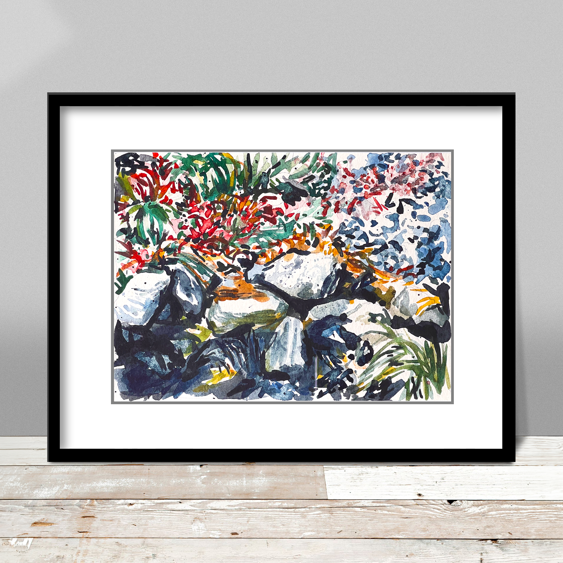 Watercolor Garden Print